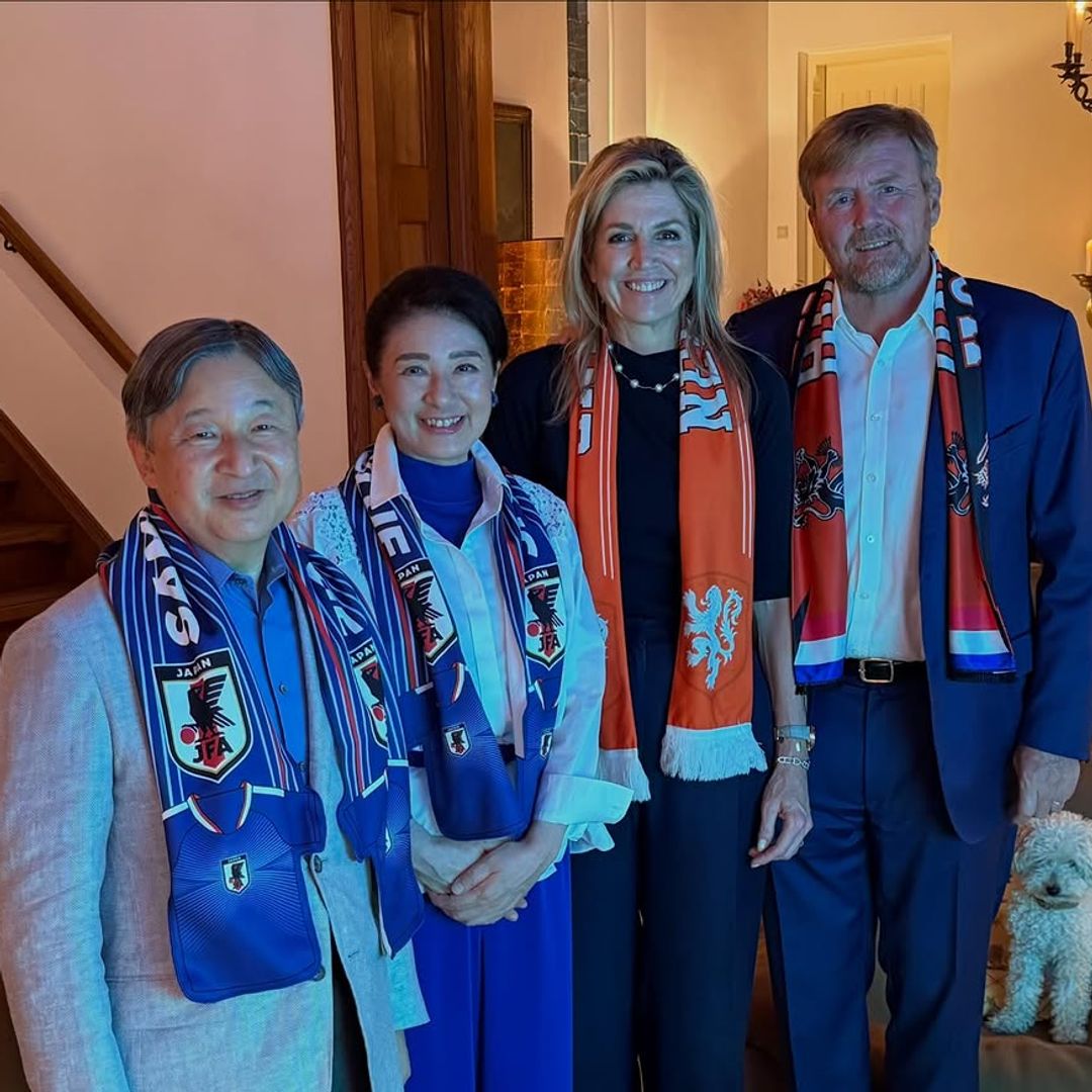 Guillermo y Máxima de Holanda y su inesperada tarde de fútbol con los emperadores Naruhito y Masako de Japón