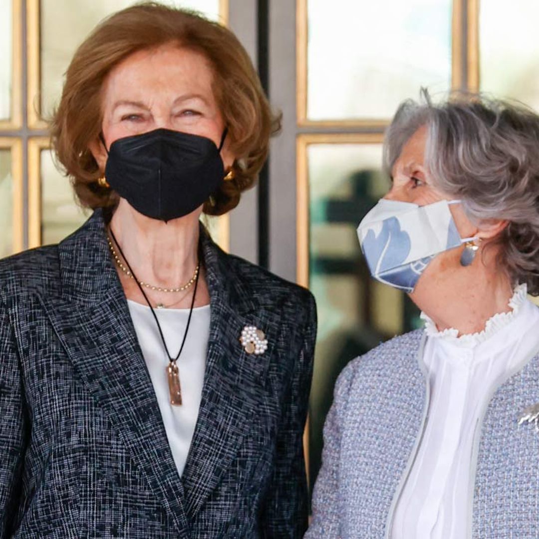 Doña Sofía sigue adelante con su agenda mientras el rey Felipe permanece en aislamiento por covid