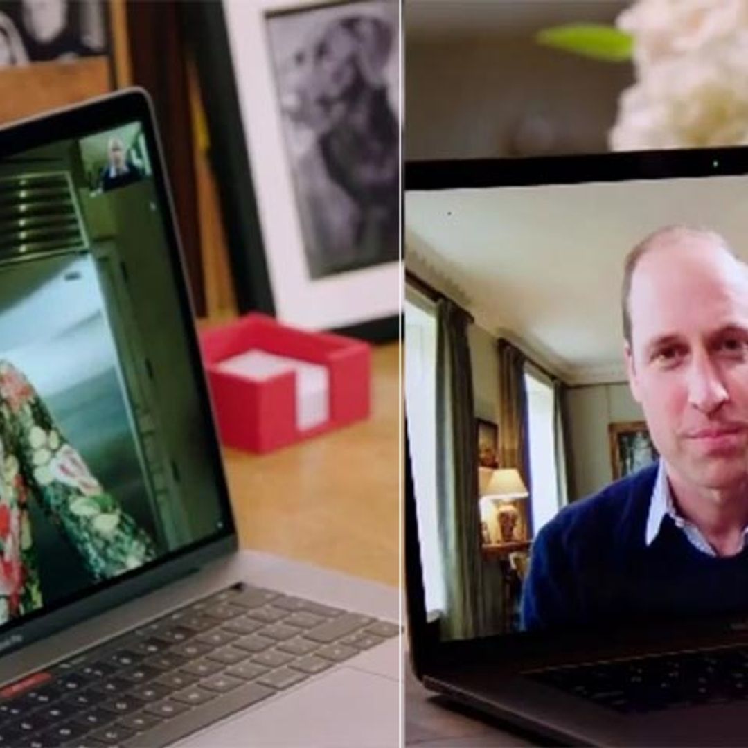 La inesperada videoconferencia del príncipe Guillermo y Lady Gaga
