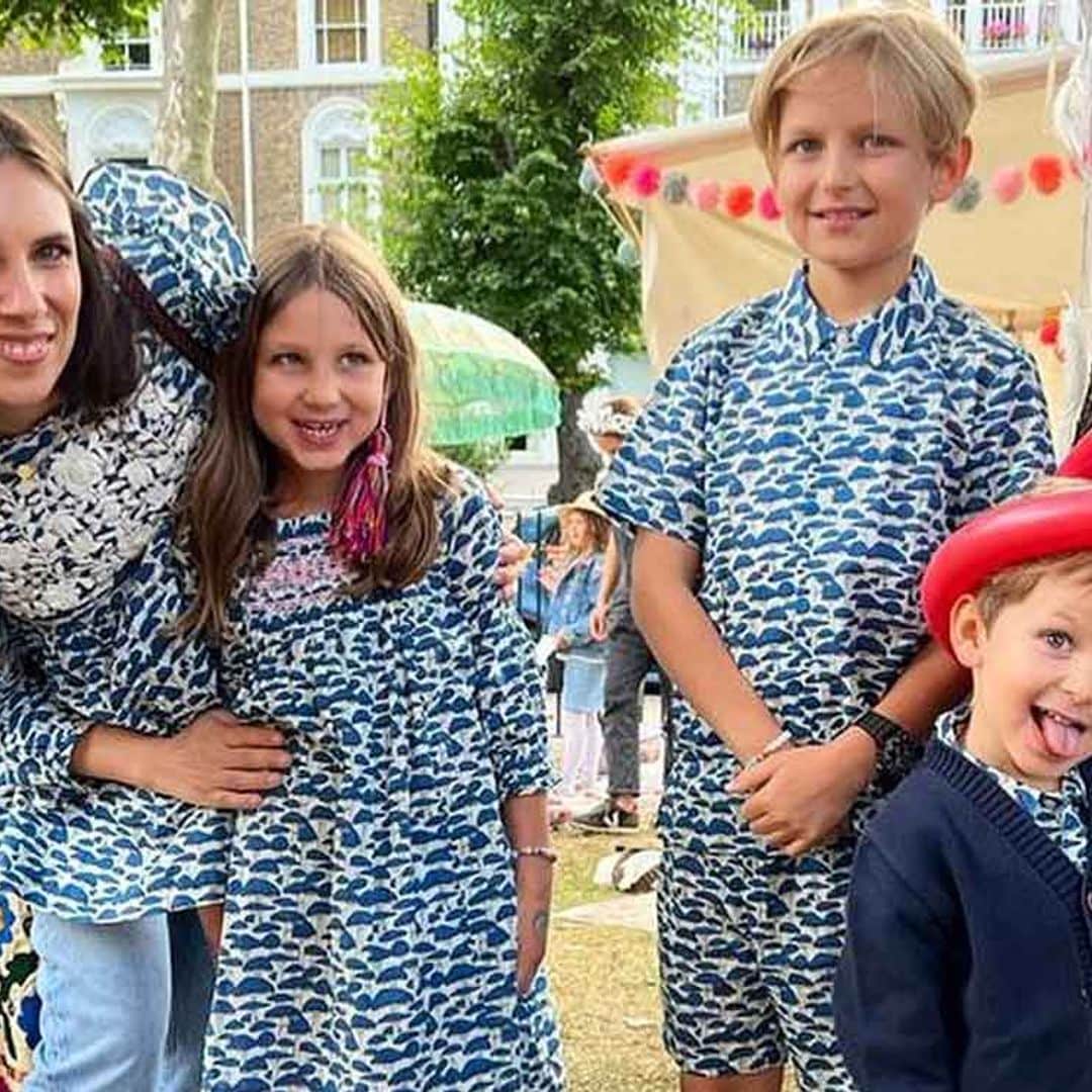 Tatiana Santo Domingo presume de sus hijos, modelos de las creaciones de mamá