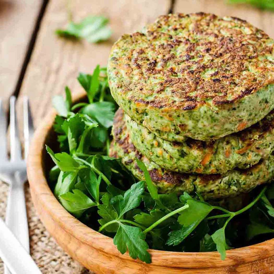 Hamburguesas de pollo y espinacas