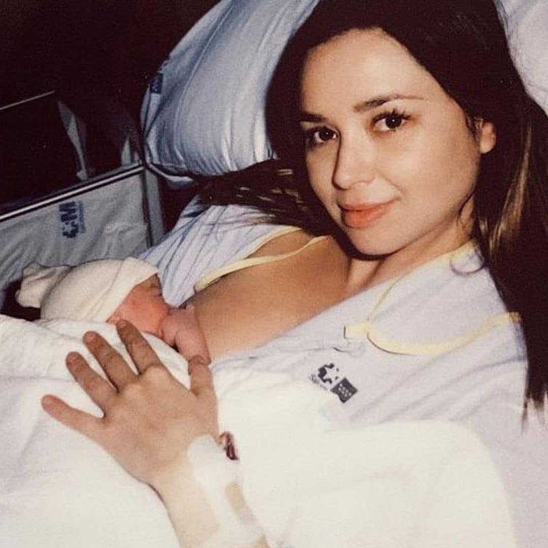 'Soy muy feliz', Dafne Fernández presenta a su hija recién nacida