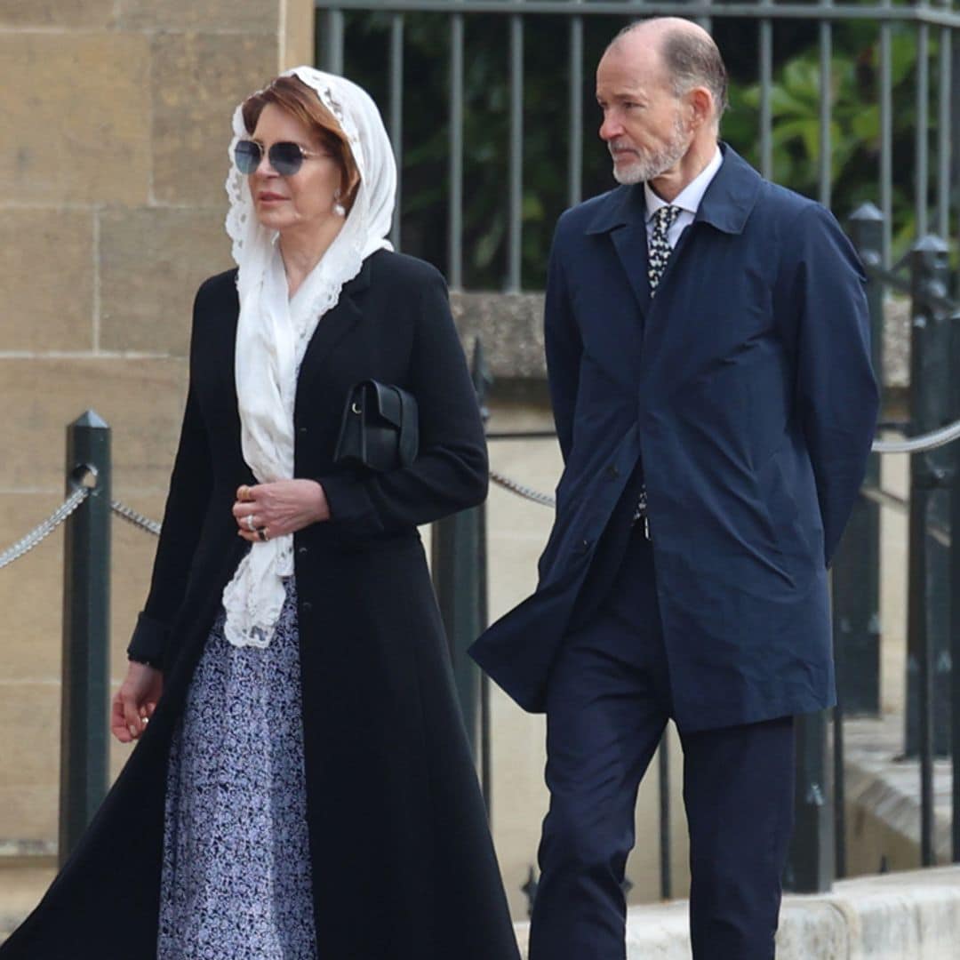 De Noor de Jordania a Kyril de Bulgaria: las imágenes de los asistentes al funeral por Constantino de Grecia en Windsor