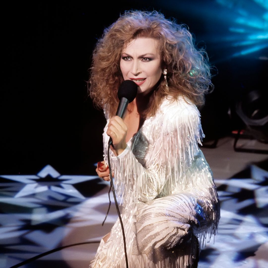 Rocío Jurado en un concierto en 1989