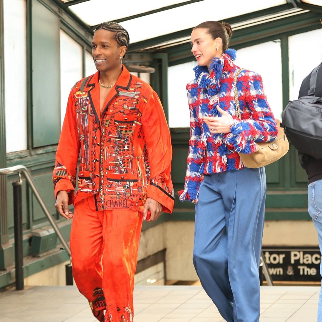 ¿Margaret Qualley y A$AP Rocky en medio de una pedida de mano llena de estilo?