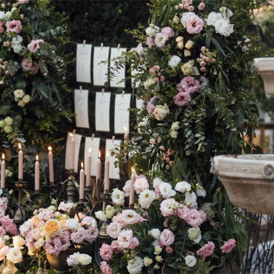 'Seating plans' románticos que encantarán a las amantes de las flores