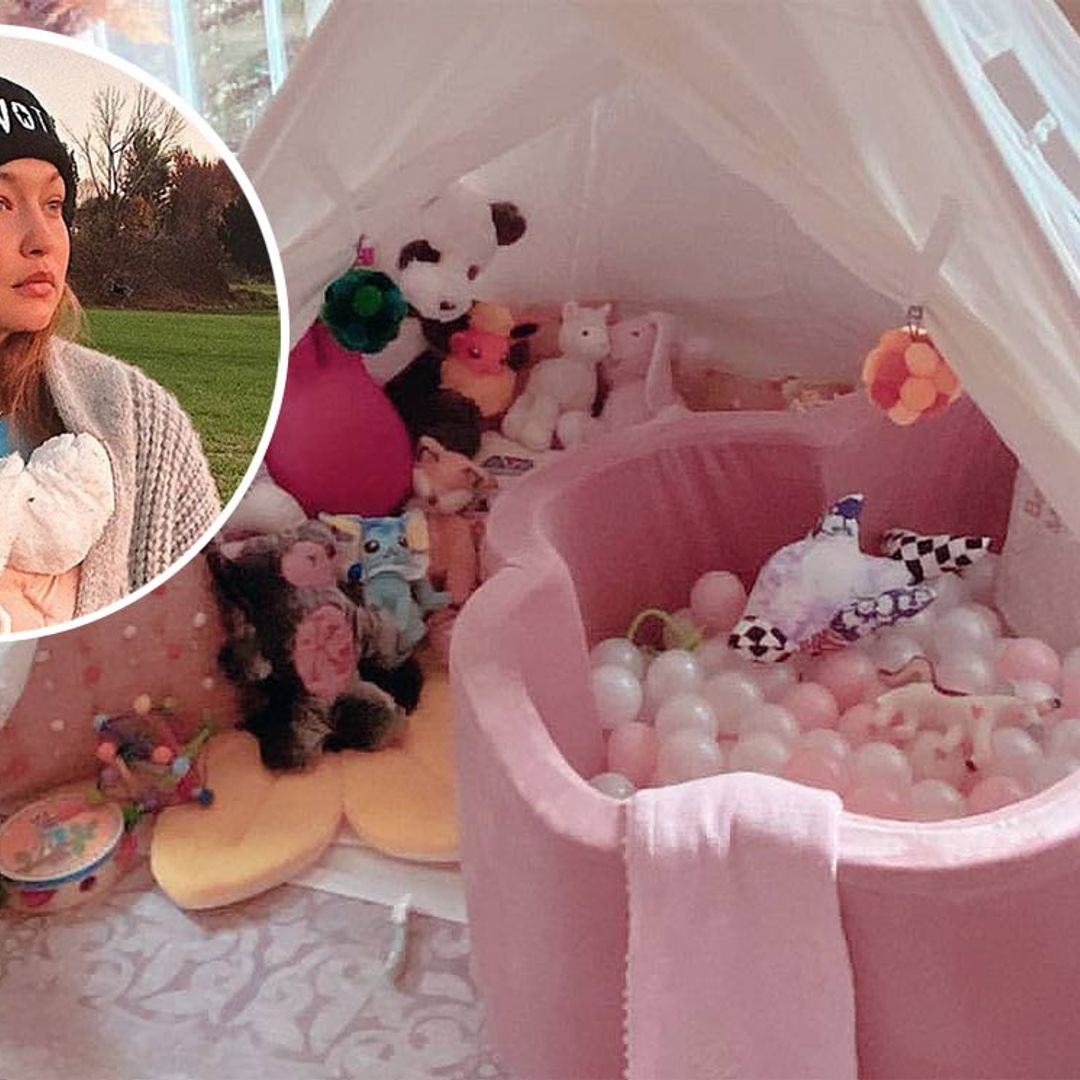 Gigi Hadid transforma la mitad del despacho en una sala de juegos para su hija Khai