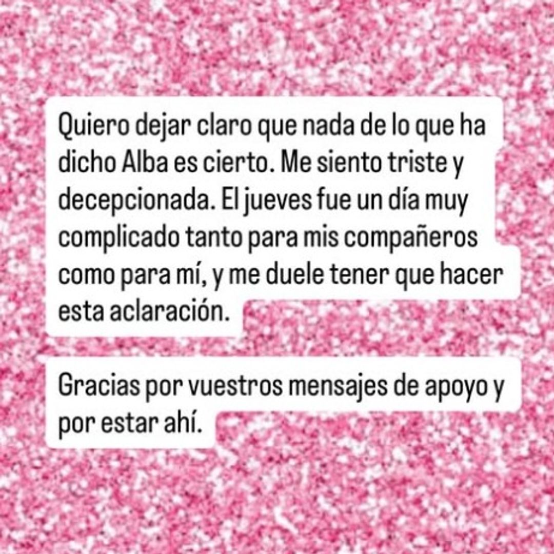 Marta Riesco ha confesado sentirse triste y decepcionada después de lo ocurrido el jueves en el programa que ambas compartían
