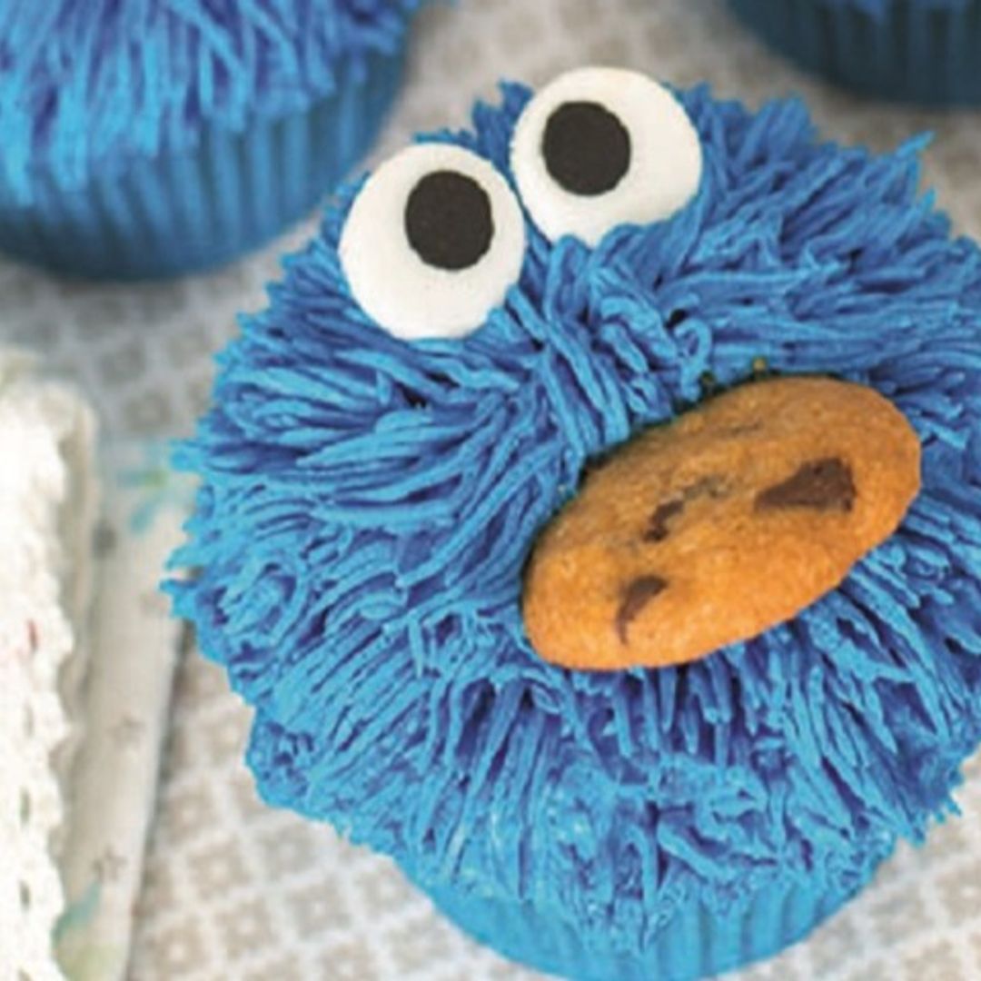 'Cupcakes' monstruo de las galletas de vainilla