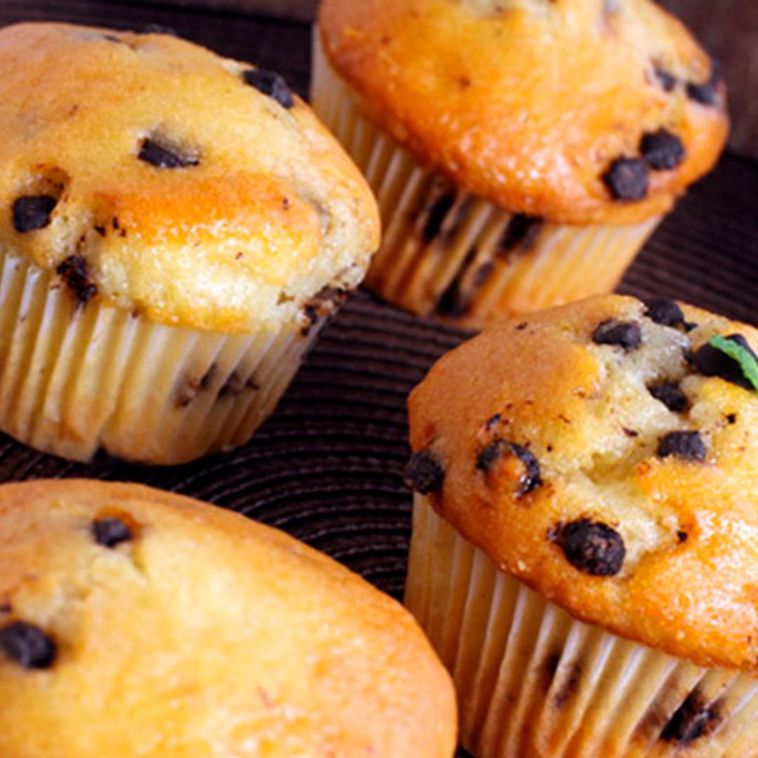 Magdalenas con pepitas de chocolate