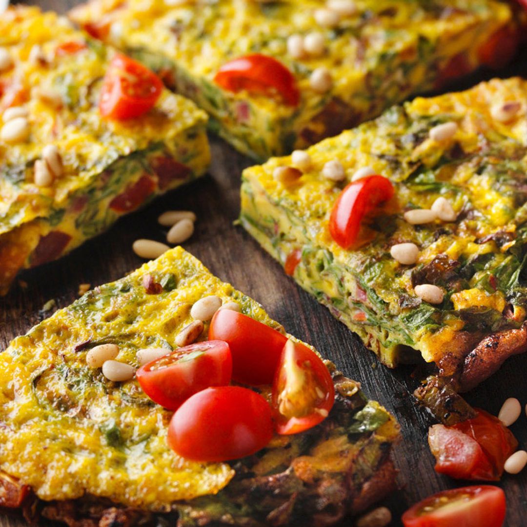 ‘Frittata’ acelgas y piñones