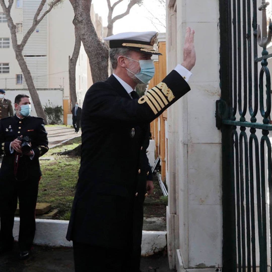 El rey Felipe retoma su agenda fuera de Zarzuela en Cádiz