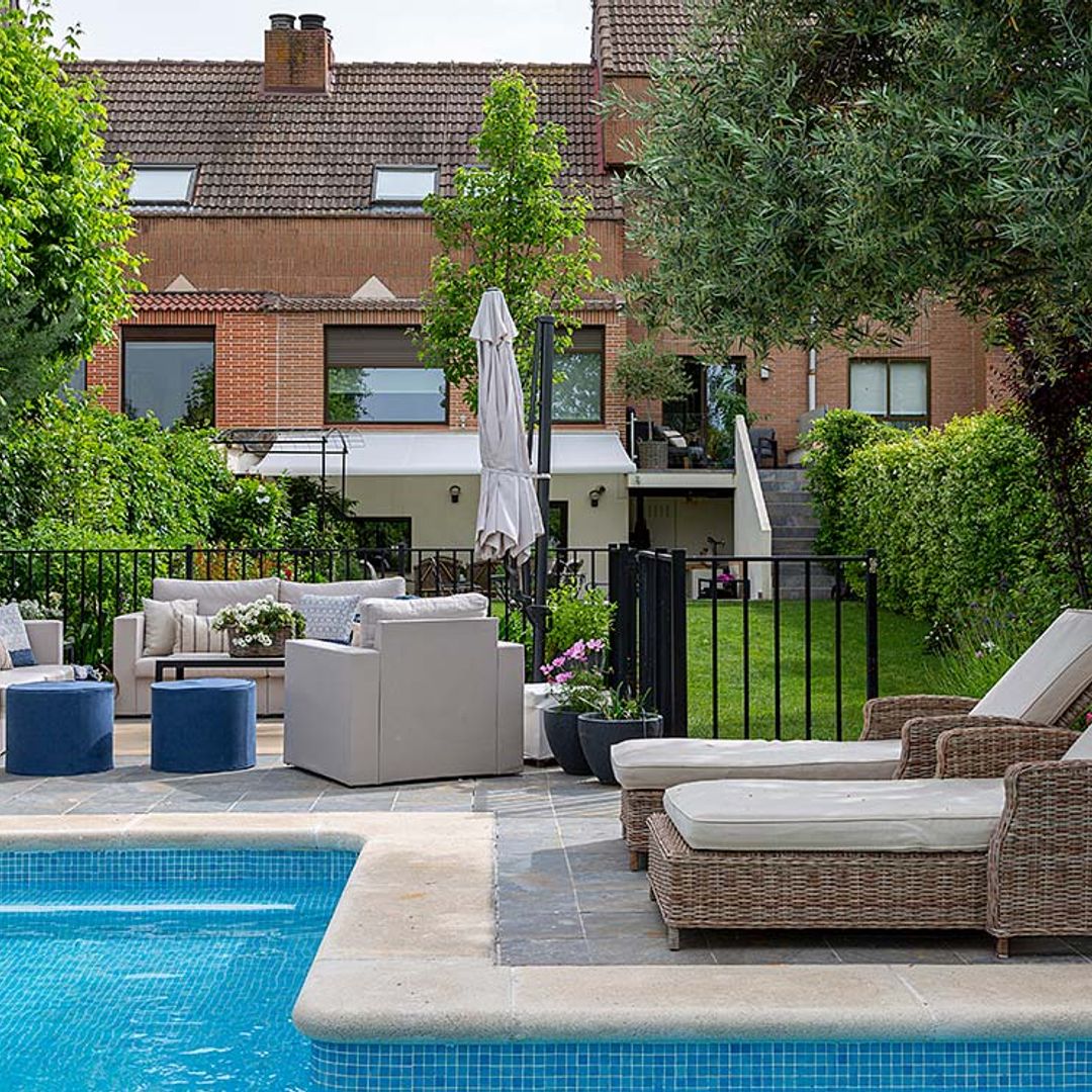 Dos vistosos proyectos en Madrid con su 'antes y después': terraza y jardín con piscina