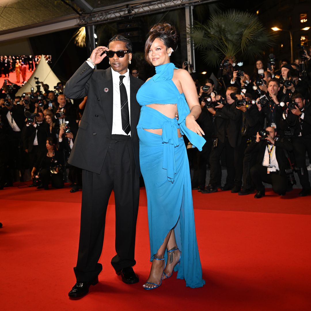 Rihanna presume su 'baby bump' junto a A$AP Rocky en Cannes