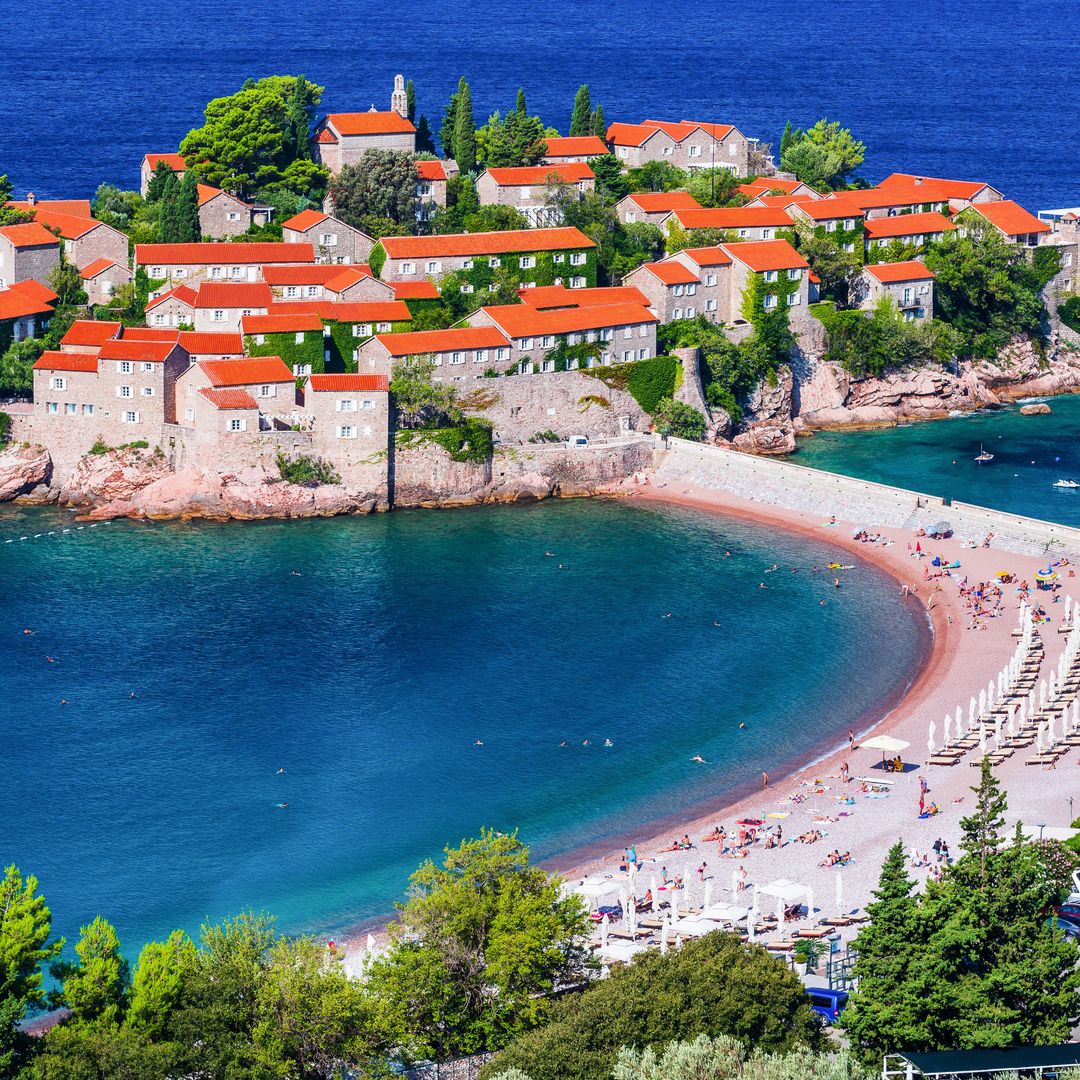 Casco histórico de Sveti Stefan, Montenegro