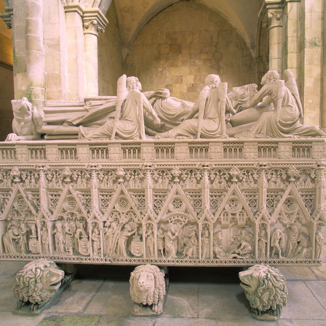 Tumba del rey Pedro I, monasterio de Alcobaça, Portugal