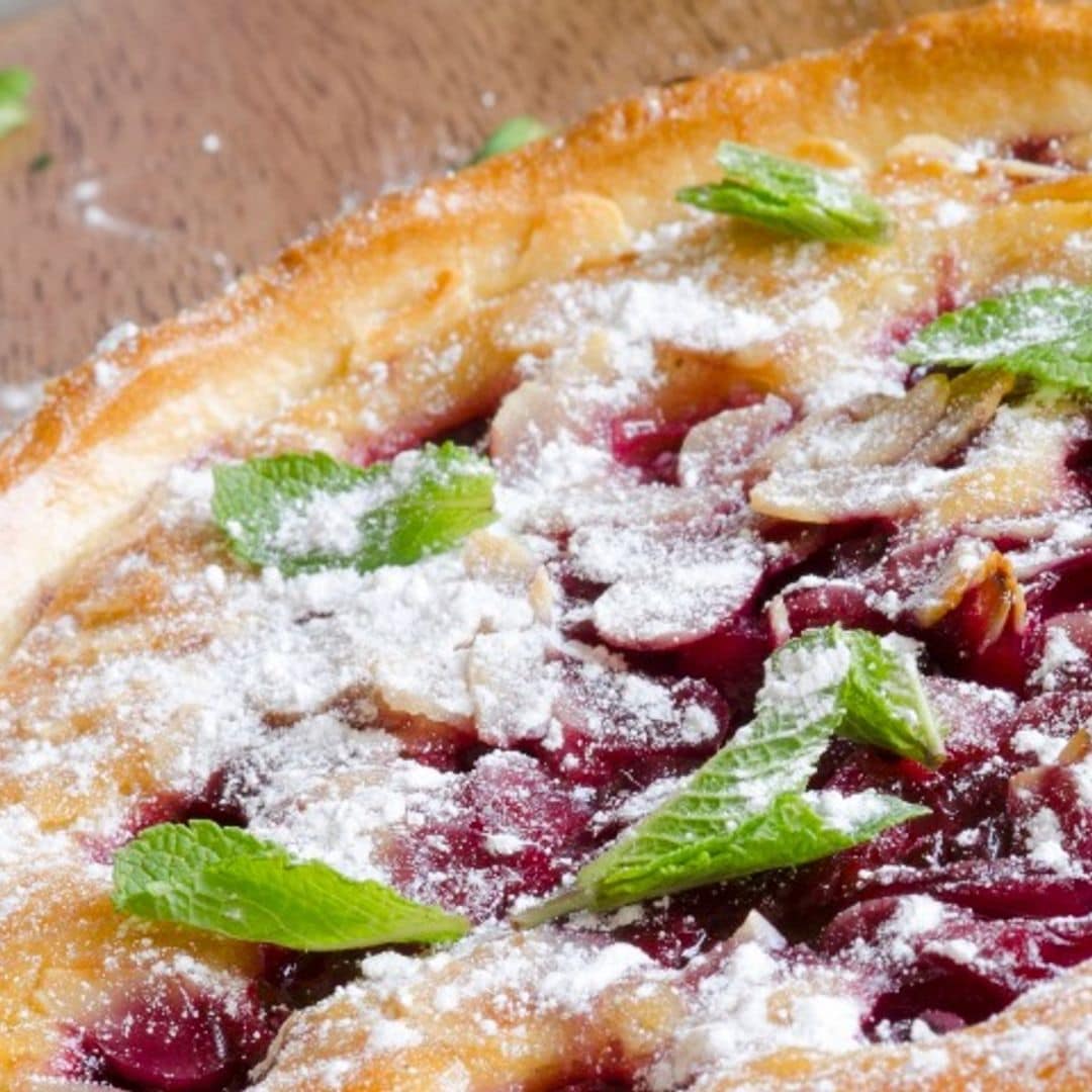 Tarta de cerezas al aroma de menta