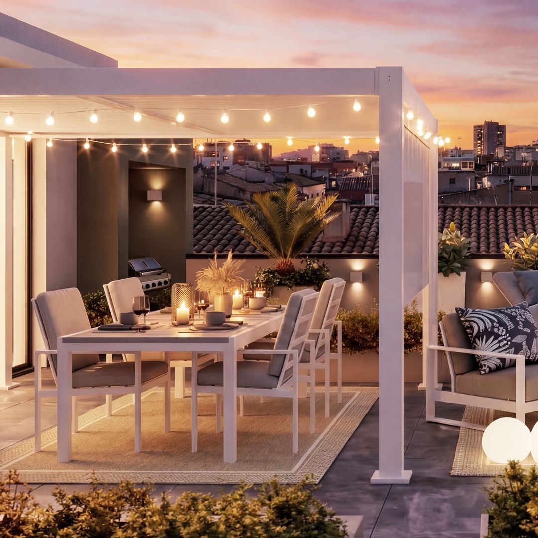Adiós al 'efecto verbena': las claves para iluminar tu porche o terraza sin perder la elegancia
