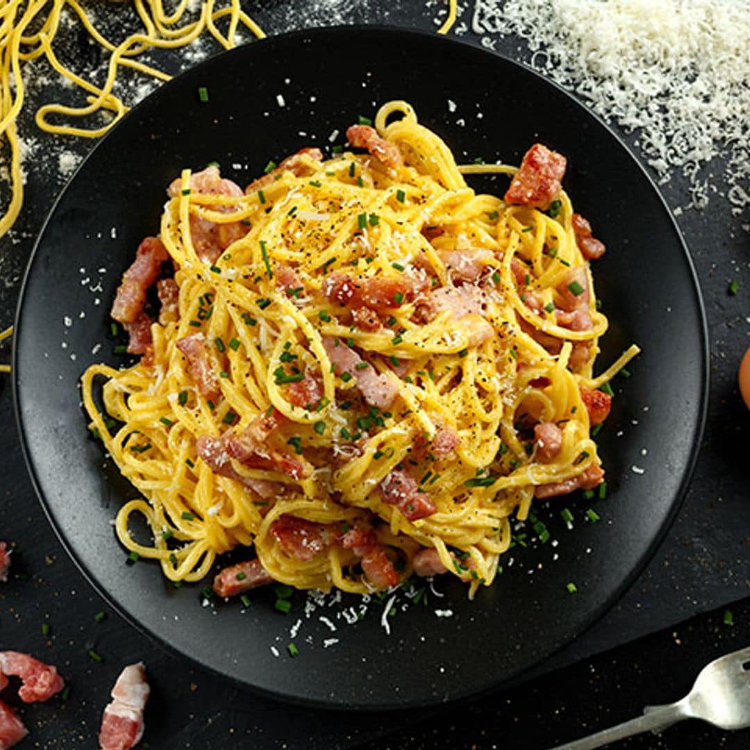 Espaguetis a la carbonara