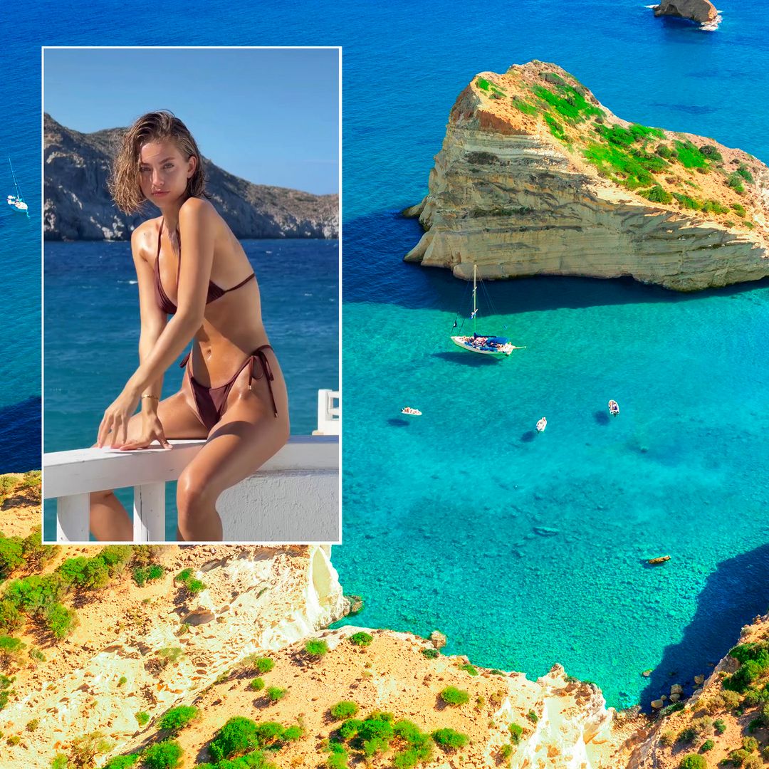La isla griega que ha conquistado a Magui Corceiro este verano: playas blancas, aguas turquesas y paisajes de otro planeta