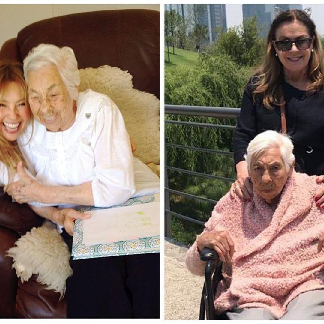 Abuelita de Thalía abandona el asilo de ancianos y vivirá con Laura Zapata