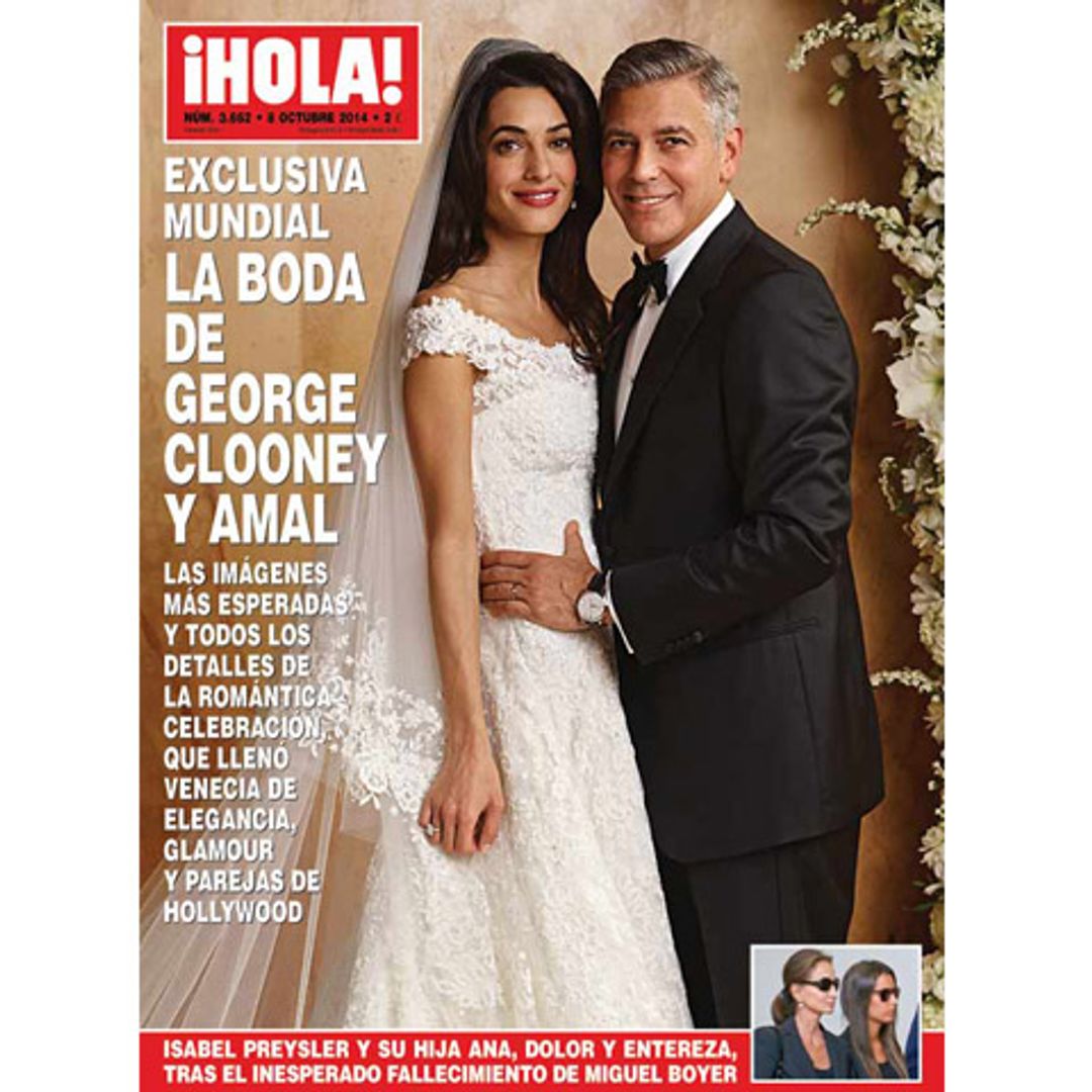 Ni te imaginas dónde está el vestido de novia de Amal Clooney
