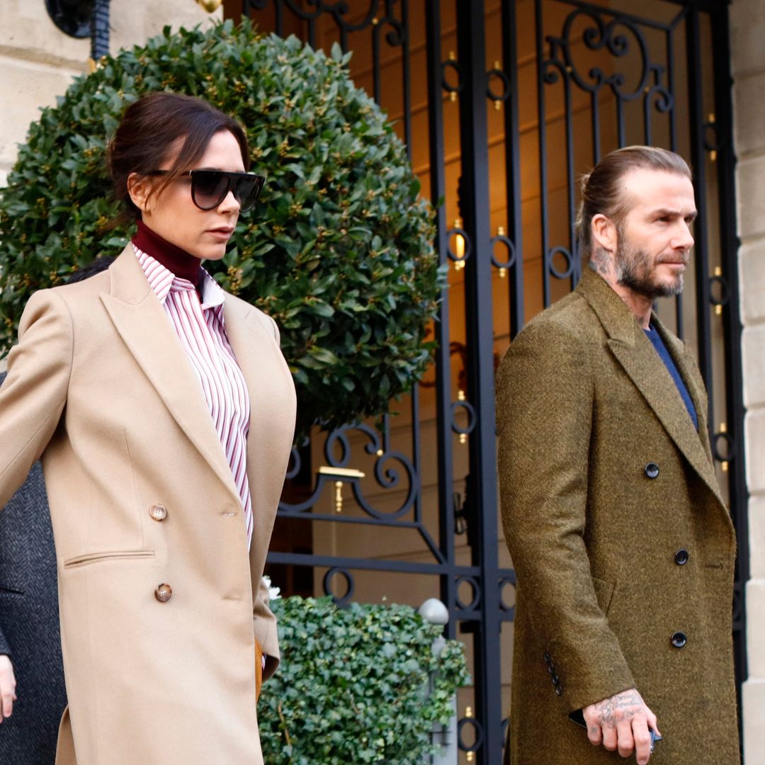 Victoria Beckham y David Beckham en Paris en 2018