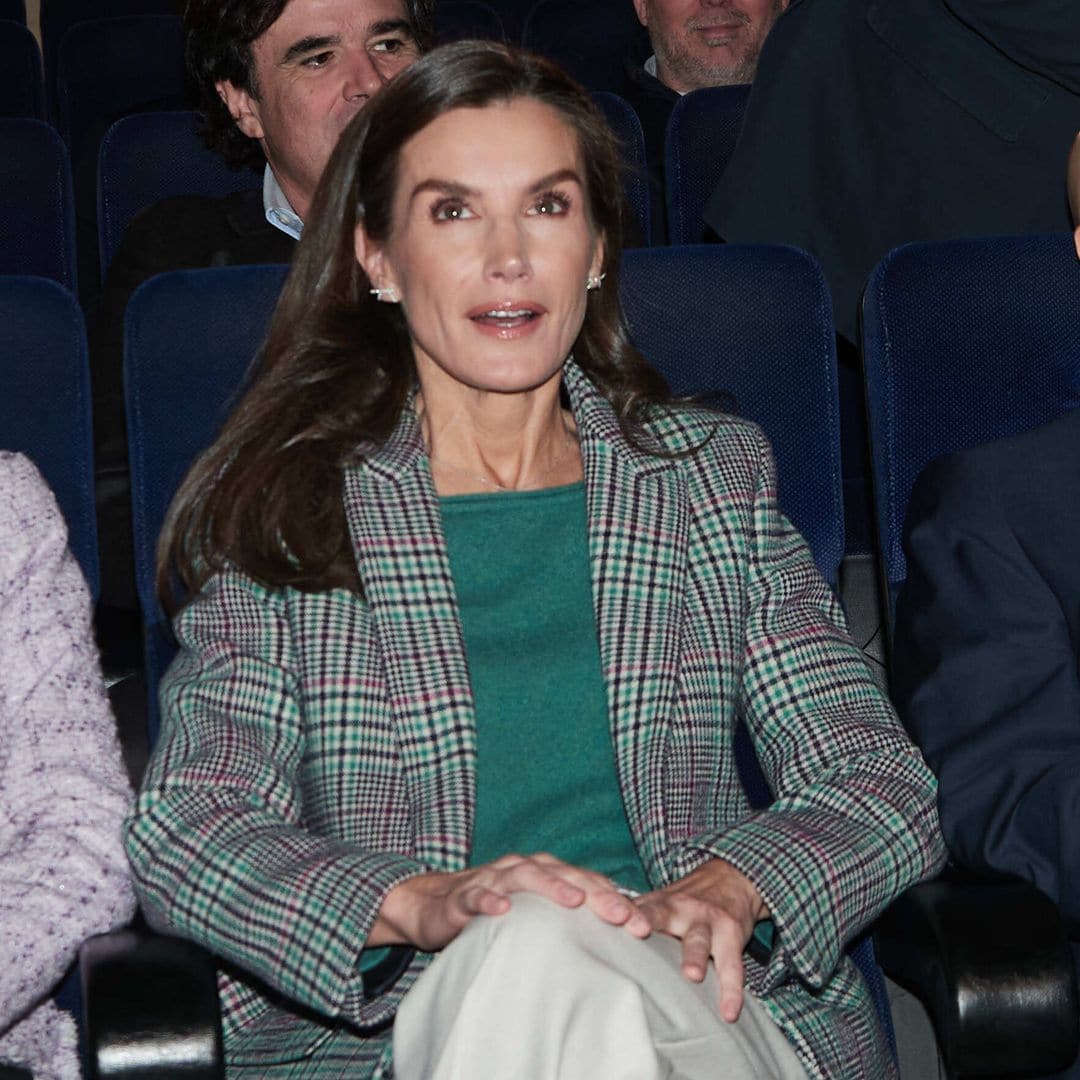 El nuevo diamante que lució la reina Letizia en su visita a Tudela y ha pasado desapercibido