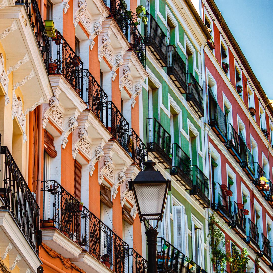 Casas del madrileño barrio de Lavapiés