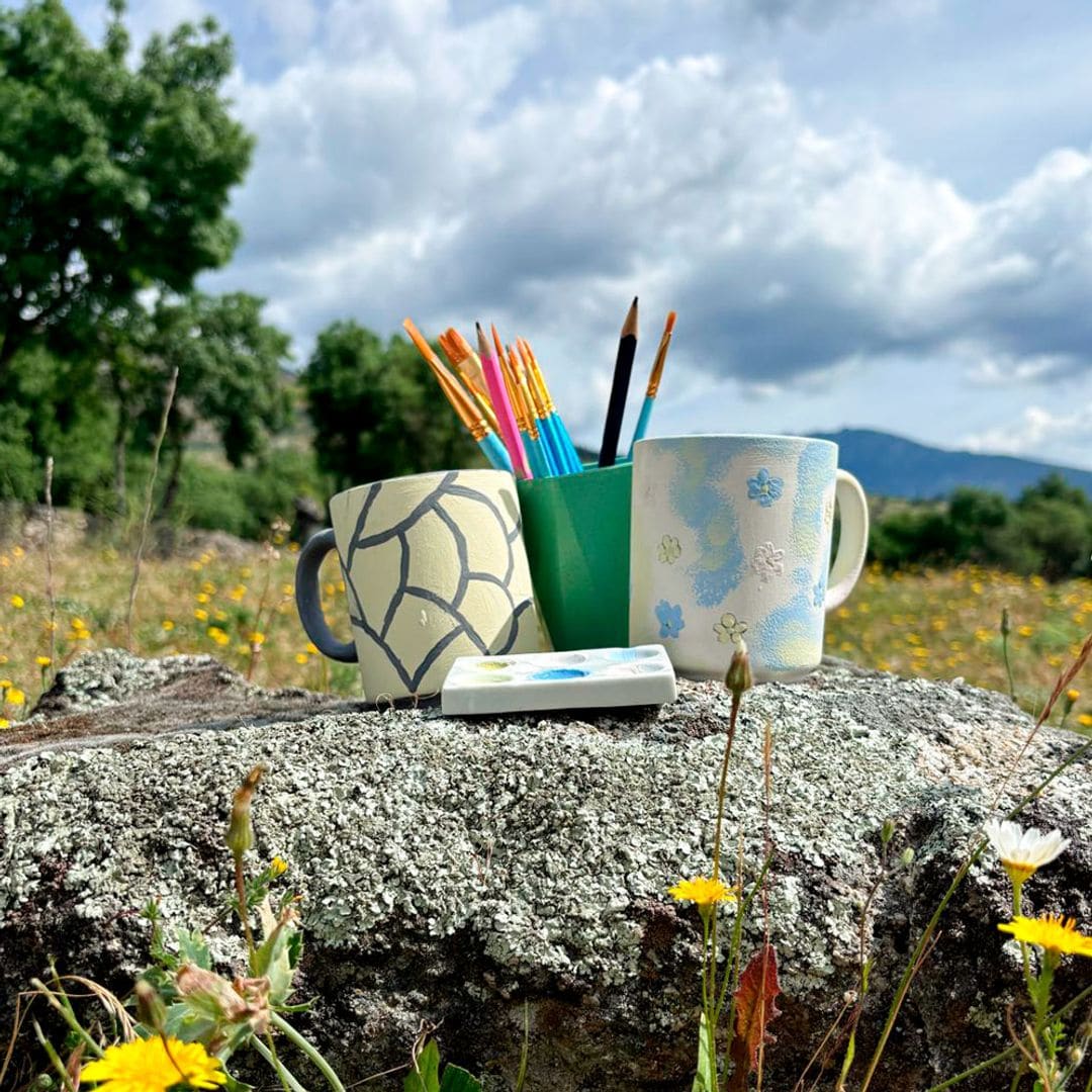Taller de pintura al aire libre en la sierra de Guadarrama, Madrid