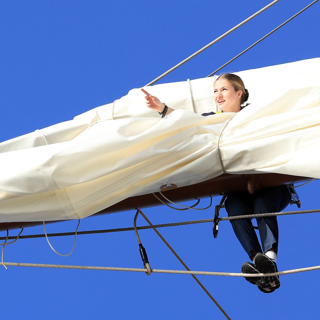 Las 12 imágenes de Leonor surcando el Atlántico en el Juan Sebastián de Elcano