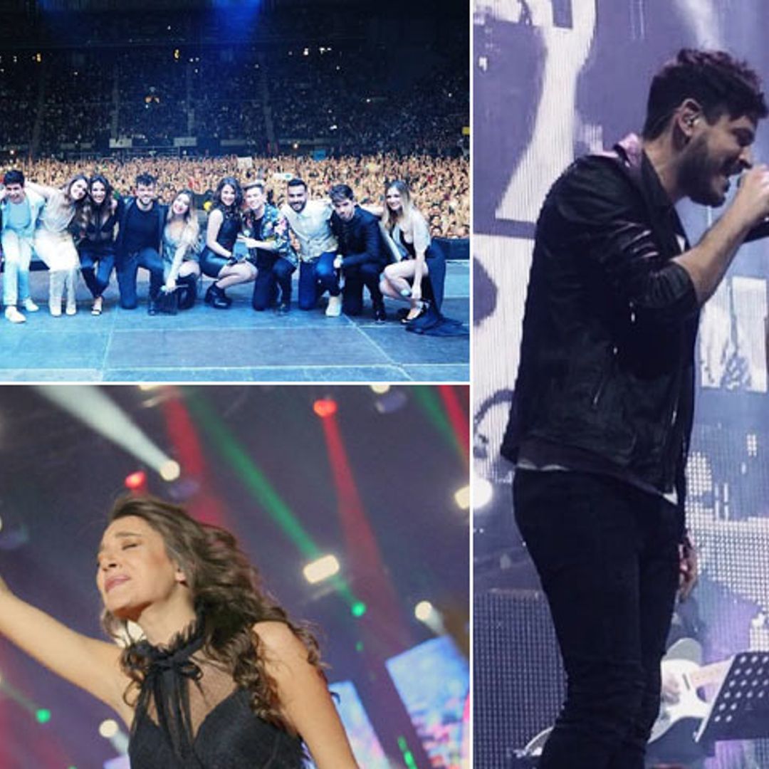 ¡Pura magia! Emociones a flor de piel y el beso más esperado en el primer concierto de OT en Barcelona