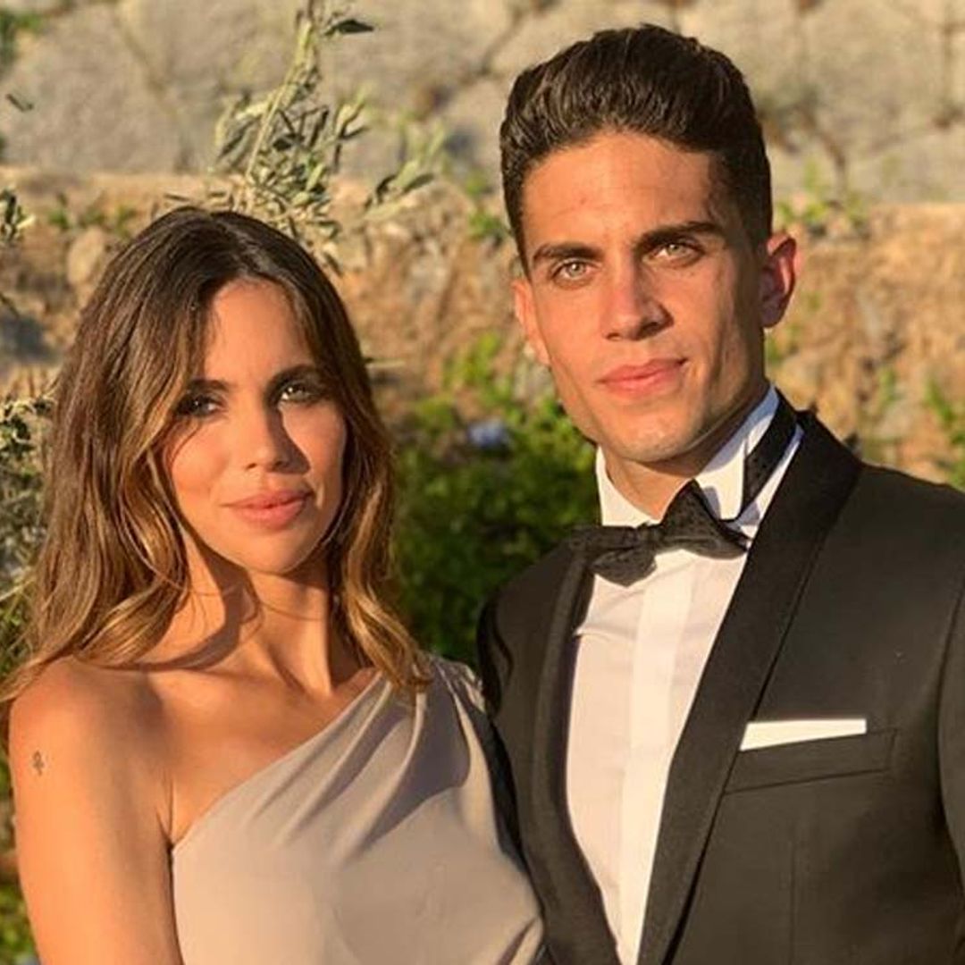 Melissa Jiménez y Marc Bartra, padres por tercera vez