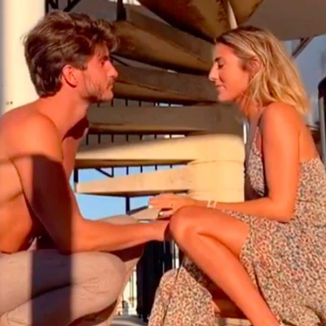 Anna Ferrer y su novio Iván protagonizan una original pedida de mano ¡con un final inesperado!