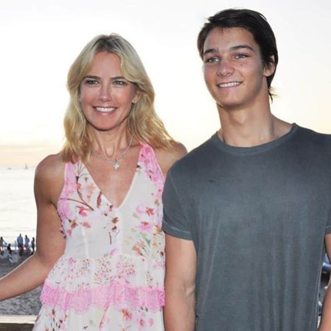 Tiziano, el hijo de Valeria Mazza, un atractivo campeón de esquí de 18 años