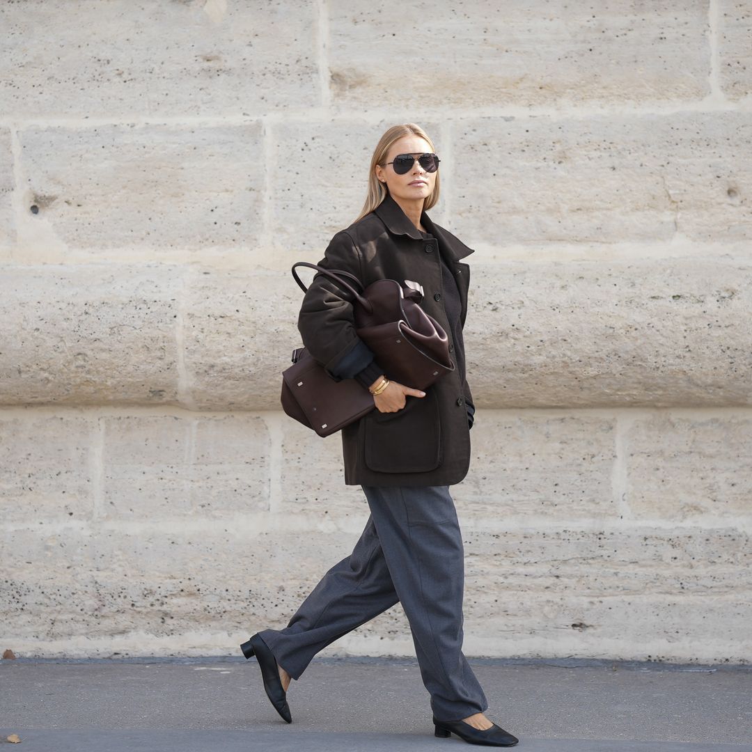 Street style bolso shopper 2025 