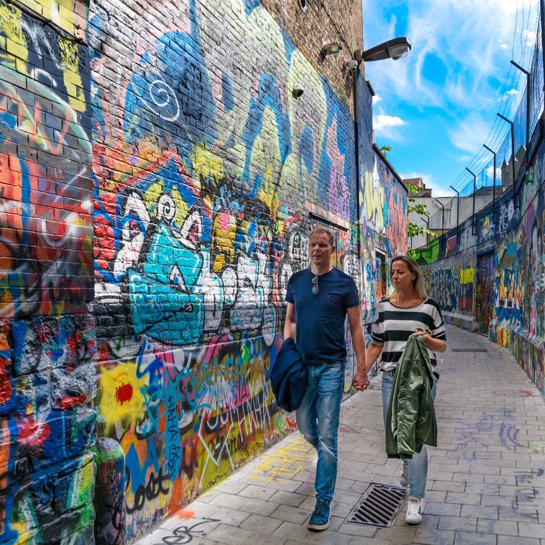 Calle grafittis, Gante, Bélgica