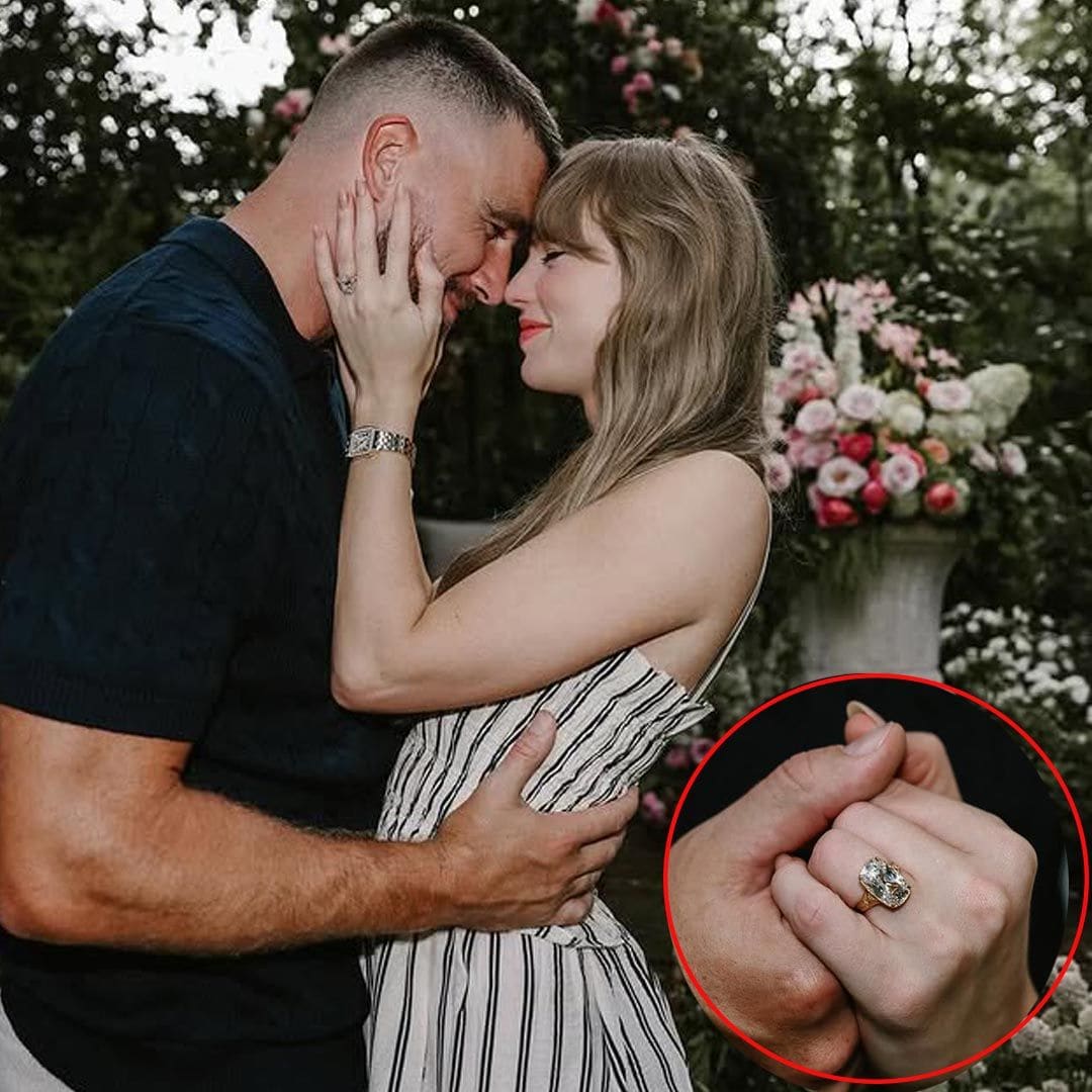 Todos los detalles del espectacular anillo de compromiso de Taylor Swift con aires vintage y un gran diamante