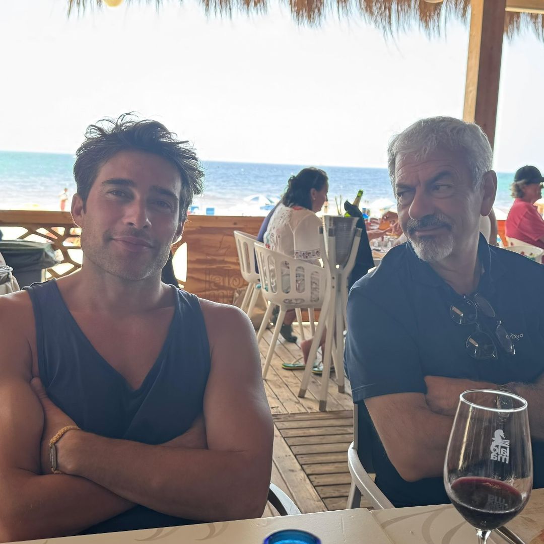 Carlos Sobera con su yerno, el actor Rodrigo Guirao