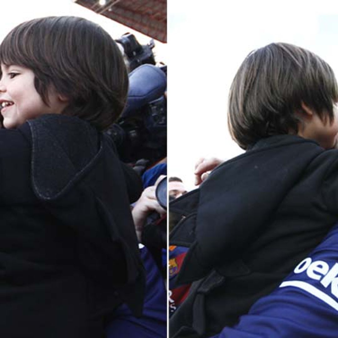 Milan Piqué celebra el último triunfo de papá