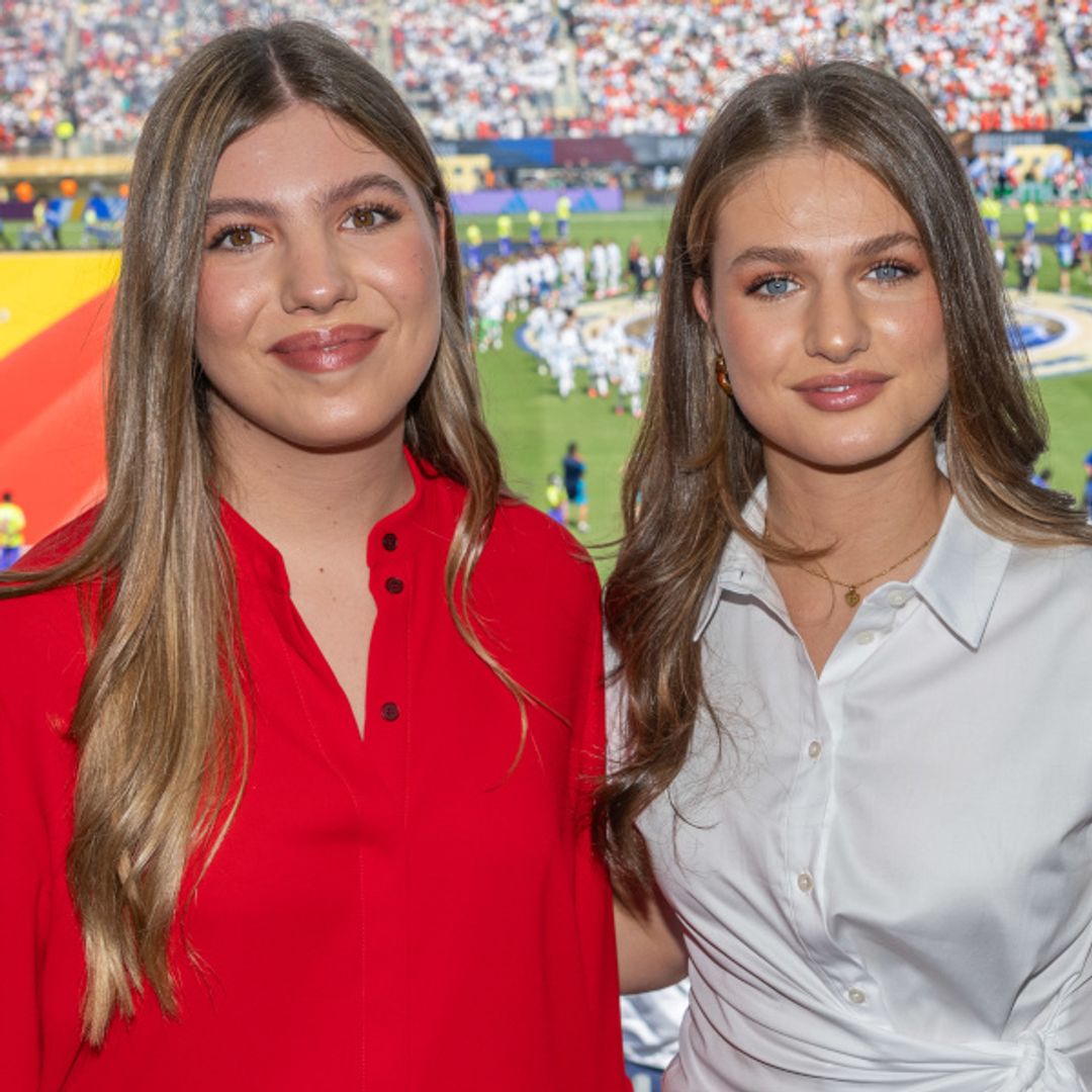 Leonor y Sofía comparten truco de maquillaje en la final del Mundial: la máscara en las pestañas de abajo que agranda los ojos