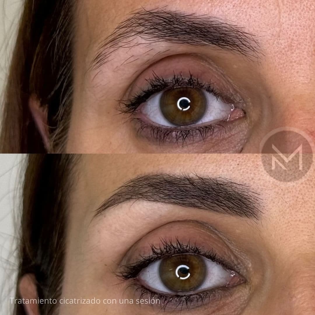 Resultado de un difuminado de cejas de Mónica Aránguez