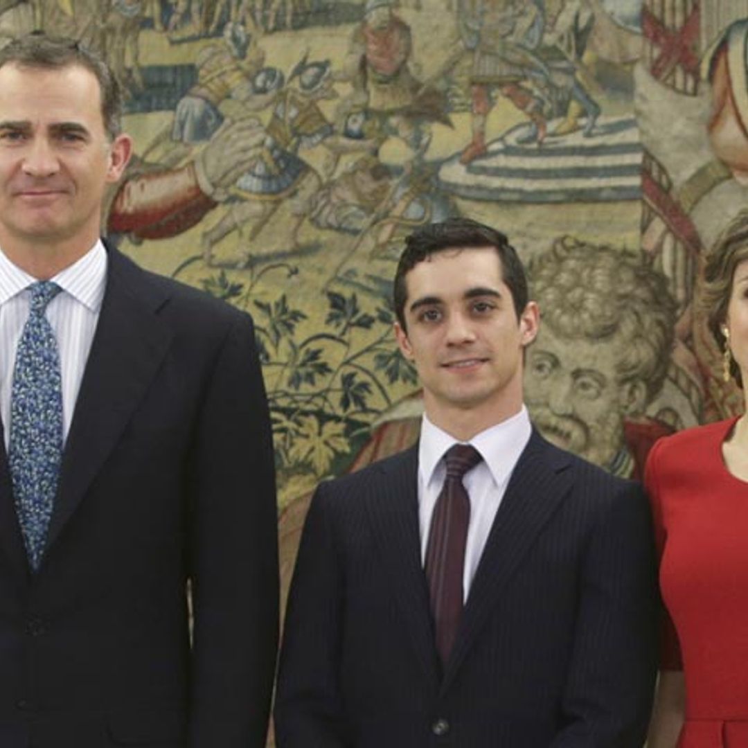 Los reyes Felipe y Letizia celebran los logros del patinador Javier Fernández