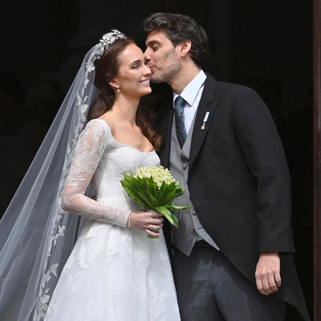 Un vestido de novia azul para poderlo reutilizar después: así fue el segundo look de Sophie Evekink