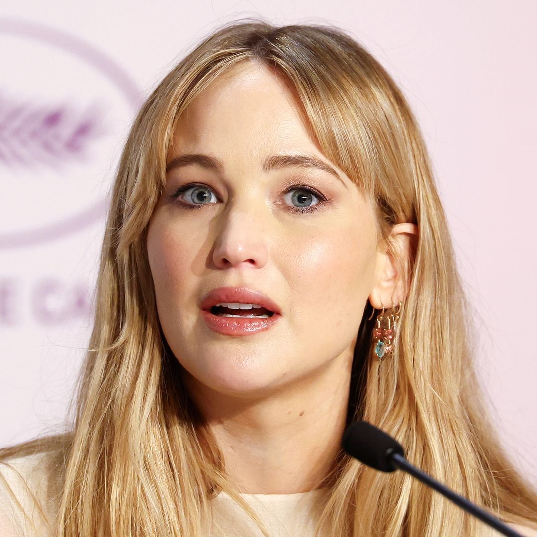Jennifer Lawrence during the "Die My Love" press conference at the 78th annual Cannes Film Festival at Palais des Festivals on May 18, 2025 in Cannes, France. (Photo by Stephane Cardinale - Corbis/Corbis via Getty Images)