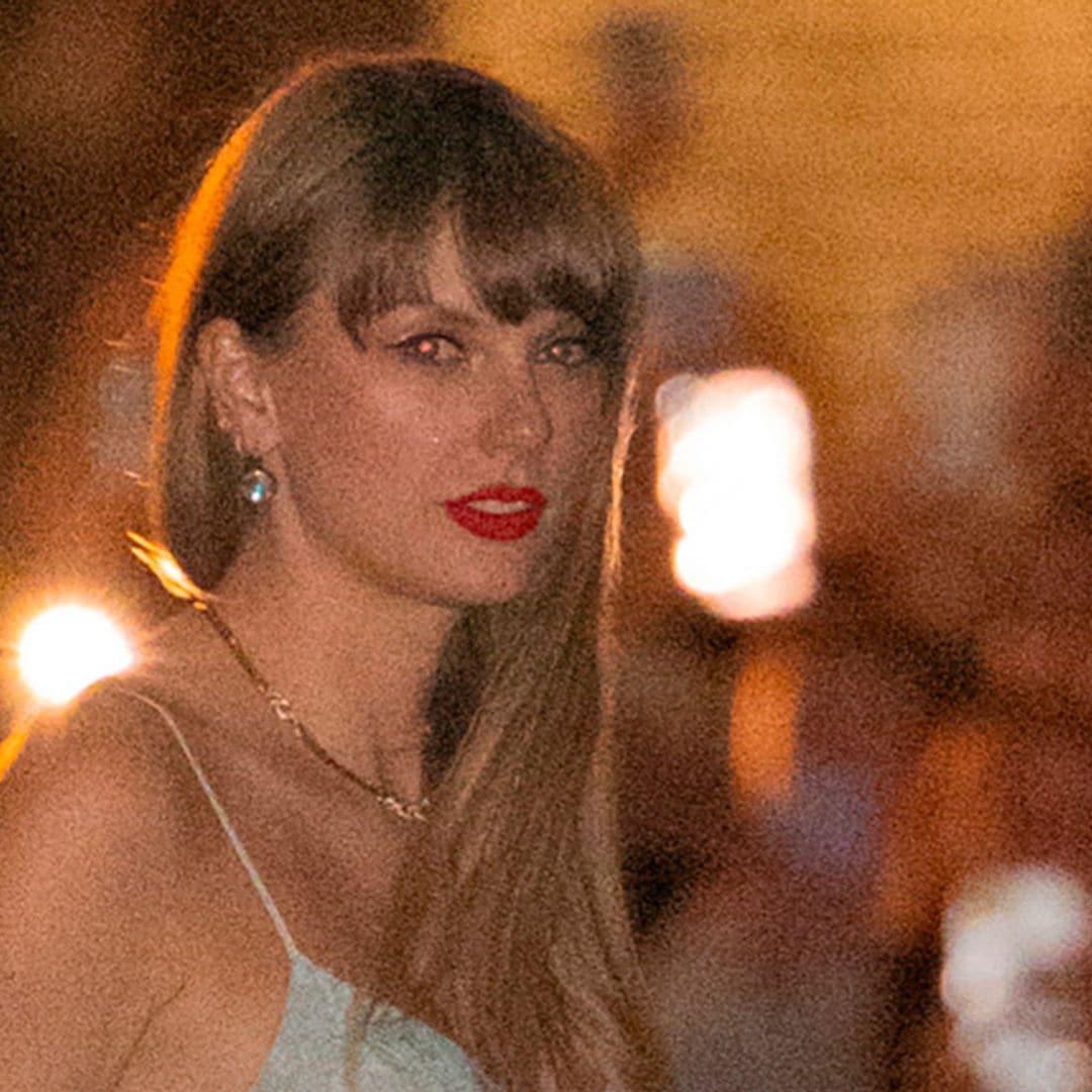 Taylor Swift agota su romántico look de invitada de encaje en la boda de Margaret Qualley