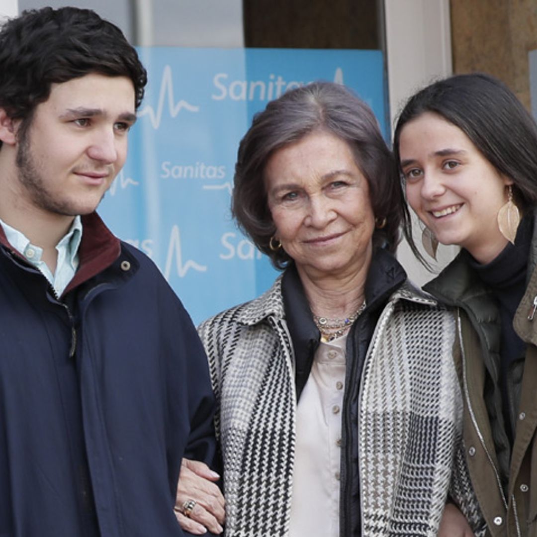 Felipe de Marichalar y Victoria Federica acuden al hospital a ver a don Juan Carlos