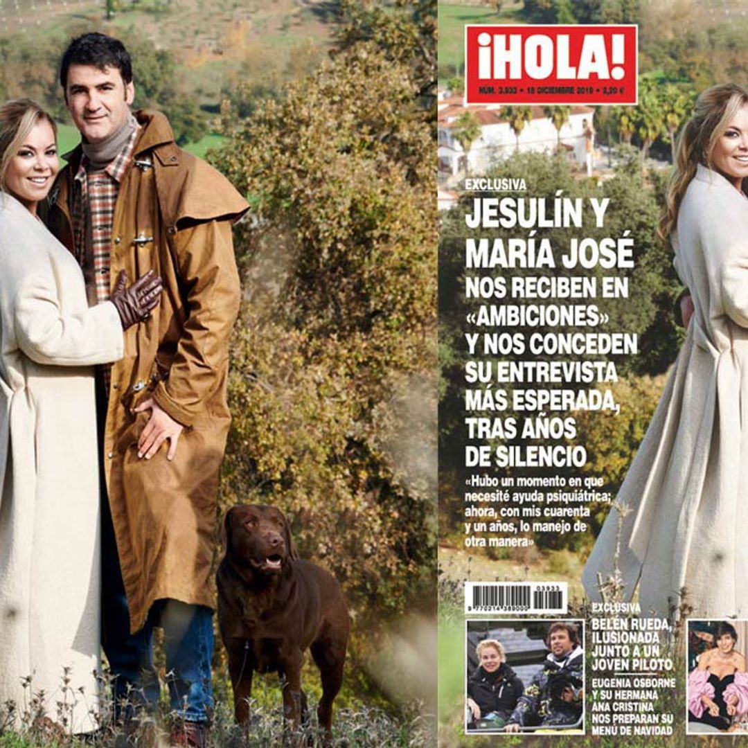 Exclusiva en ¡HOLA!: Jesulín de Ubrique y María José Campanario nos reciben en 'Ambiciones' y nos conceden su entrevista más esperada, tras años de silencio