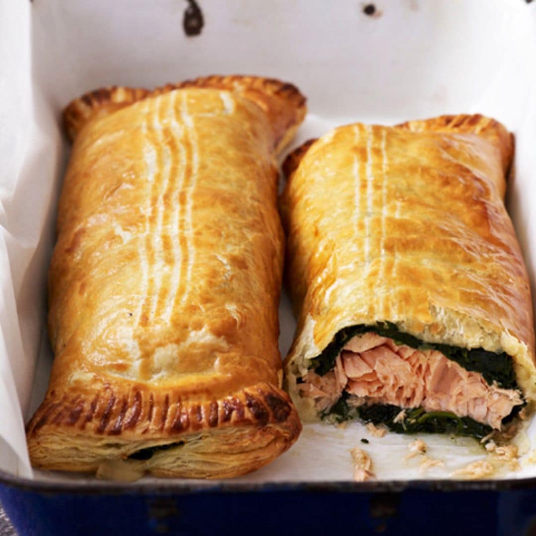 Empanadilla de salmón y espinacas