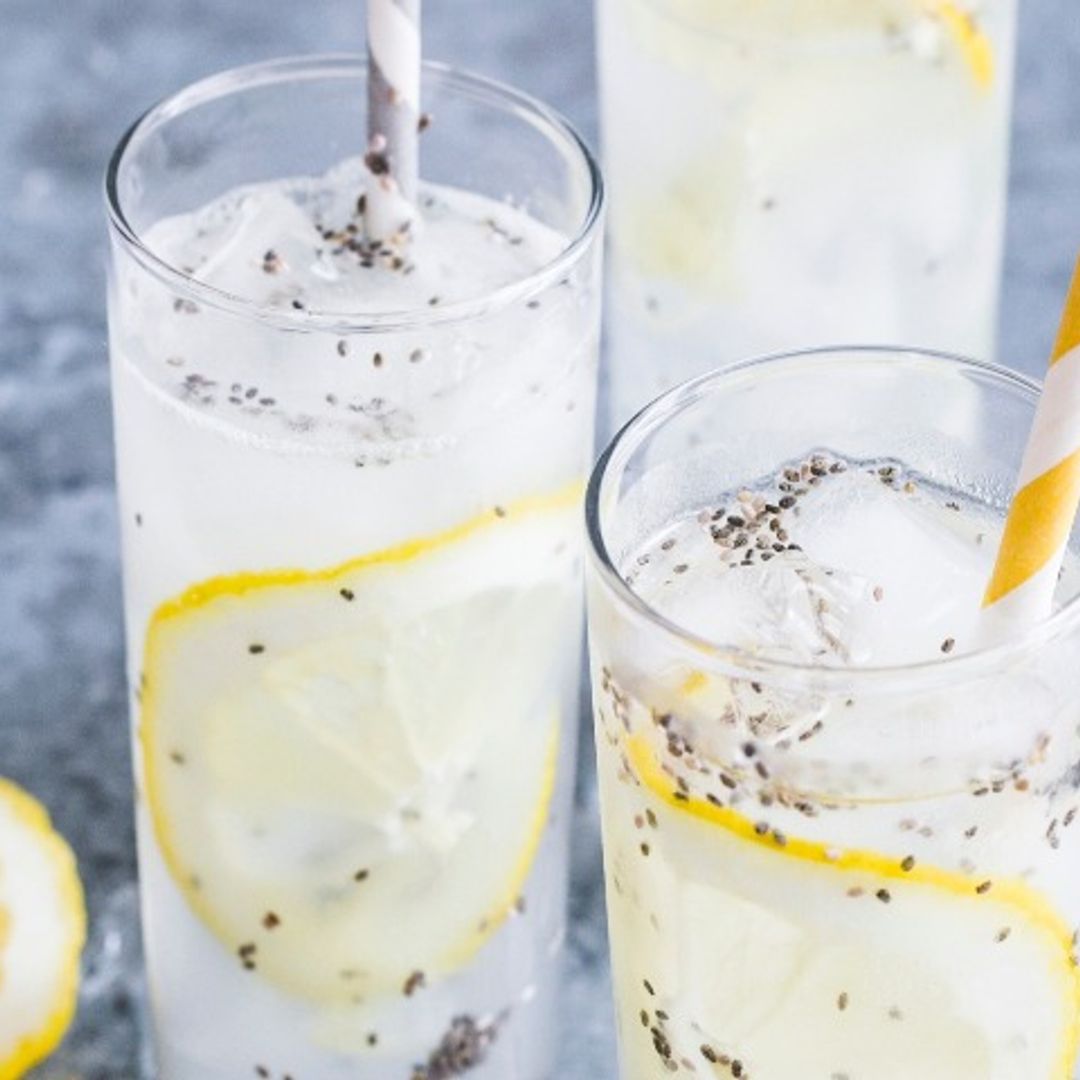 Agua de limón con semillas de chía